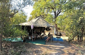 Peter & Carol's Camp set up