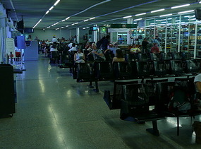 The insanely busy San Pedro Sula airport