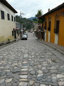 Cobbled streets of Copan