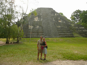 Aaron and I in front of Temple II