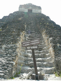 The only temple you cannot climb at Tikal