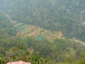 View of the lagoons from El Mirador