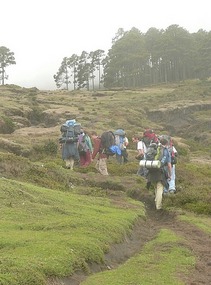 The steep climb up Tajamulco