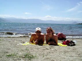 Lyndi and I enjoying our last day in Guatemala
