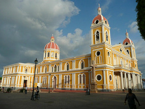 The beautiful cathedral in Granada
