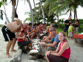 The barbecue gets underway
