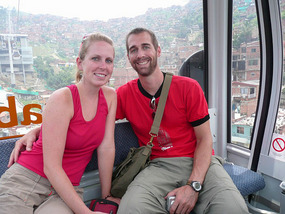 Our ride up in the cable car