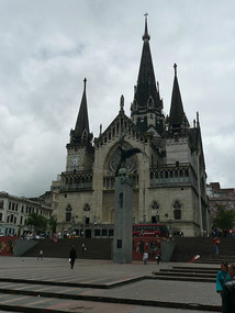 The church in downtown Manizales