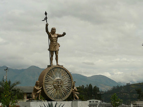 Ecuador loves their big plastic statues