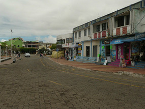 The main strip in Santa Cruz