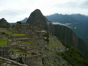 Huayna Picchu overlooking Machu Picchu
