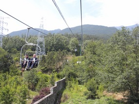 Our "cabba cah" up to Cangshan