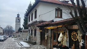 Old town Bansko with the Church at the center
