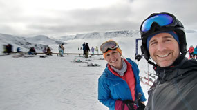 At the summit - worth the wait!