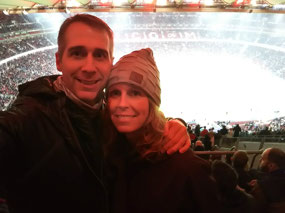At the game!