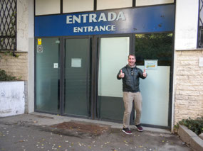 The entrance to the (closed) Teleferico