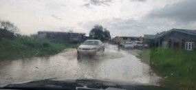 Flooded streets after the rain