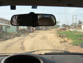 City street in Obuasi