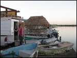Right on the dock