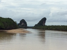 Krabi River after 2 days of rain
