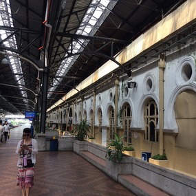 Inside boarding platform