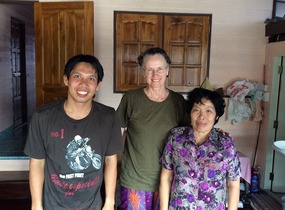 Our hostess and son