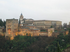 Sunset view of Alhambra