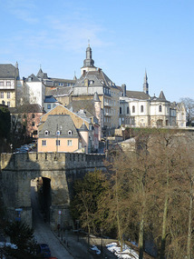 City wall view