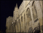 palais de papes at night