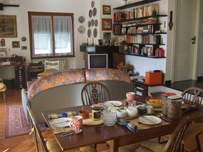 Inside the apartment