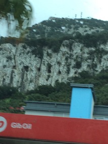 First view of the Rock and the tunnels