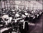 Women working the Toyoda Mills in Japan, c.1920.