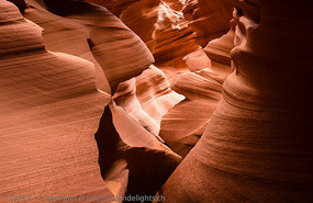 A spiraling canyon world