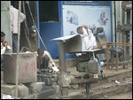 Roadside repair shop