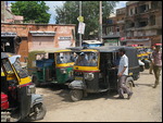 A charge of Tuk - Tucks