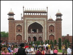 Red sandstone gate - Taj Mahal
