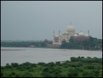 View of Taj Mahal from Fort Agra