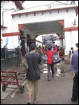 Follow that porter - Agra railway station