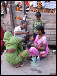 Head shaving - Varanasi