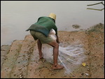 Getting ready to cast the net