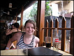 Grace - Sitting out the rain in Calangute
