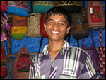 Shopping for bags in Calangute