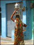 Carrying water - Rajnagar