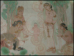 Mural, Mulagandhakuti Vihara, Sarnath
