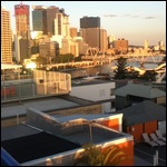 View from Brisbane City Backpackers Hostel