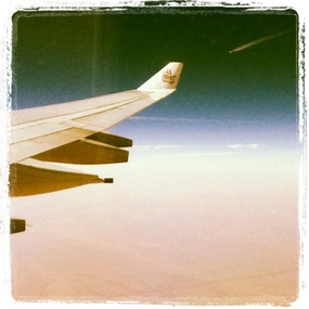 Crossing paths with plane at the edge of space ;)