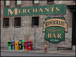 Side wall of the Merchants Bar