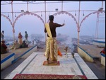 Morning priest chanting