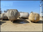 The overloaded Charf trucks