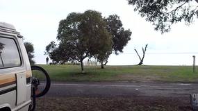 Morning at our campsite on the Coorong at Meningie